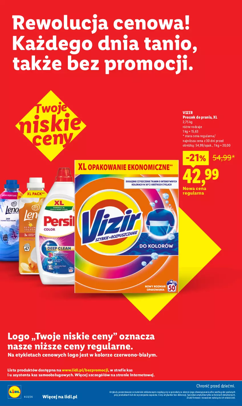 Gazetka promocyjna Lidl - Rewolucja cenowa! - ważna 21.08 do 30.09.2026 - strona 8 - produkty: Proszek do prania, Vizir