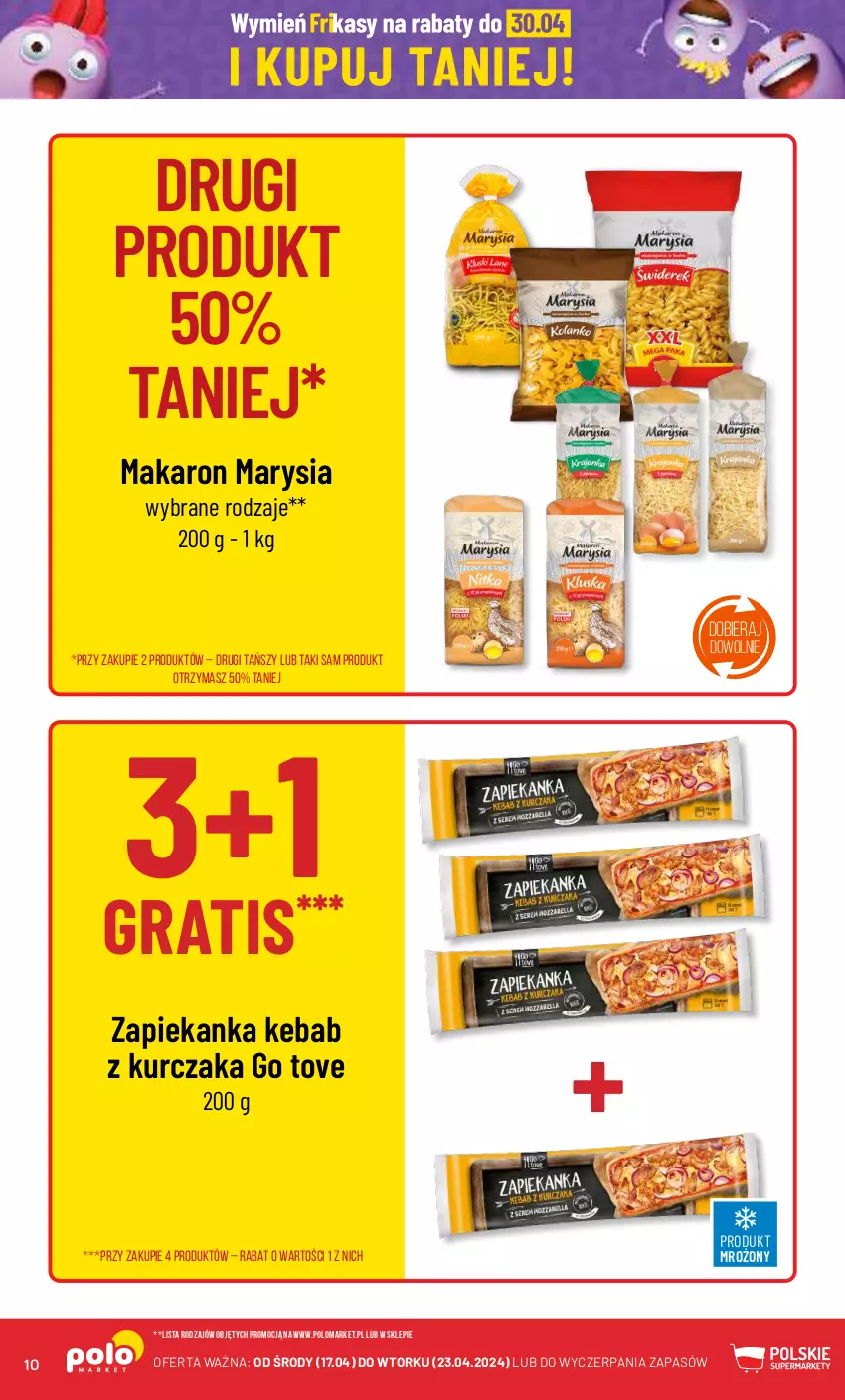 Gazetka promocyjna PoloMarket - Gazetka pomocyjna - ważna 17.04 do 23.04.2024 - strona 10 - produkty: Gra, Kebab, Kebab z kurczaka, Kurczak, Makaron, Zapiekanka