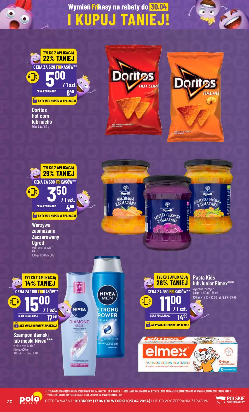 Gazetka promocyjna PoloMarket - Gazetka pomocyjna - ważna 17.04 do 23.04.2024 - strona 20 - produkty: Colgate, Elmex, LG, Nivea, Ogród, Szampon, Warzywa