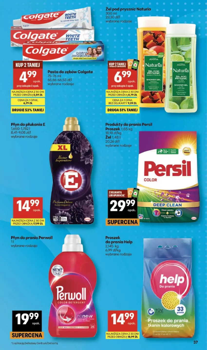 Gazetka promocyjna Delikatesy Centrum - Franczyza DC18 Czwartek - ważna 30.04 do 06.05.2026 - strona 37 - produkty: Colgate, LG, Pasta do zębów, Persil, Perwoll, Płyn do płukania, Płyn do prania, Rum