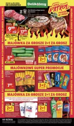 Gazetka promocyjna Delikatesy Centrum - Franczyza DC18 Czwartek - Gazetka - ważna od 06.05 do 06.05.2026 - strona 1 - produkty: Piwa, Piec, Rum, Por, Gra, 7up, Rama, Karkówka wieprzowa, Mirinda, Tran, Dell, Pepsi, Grill