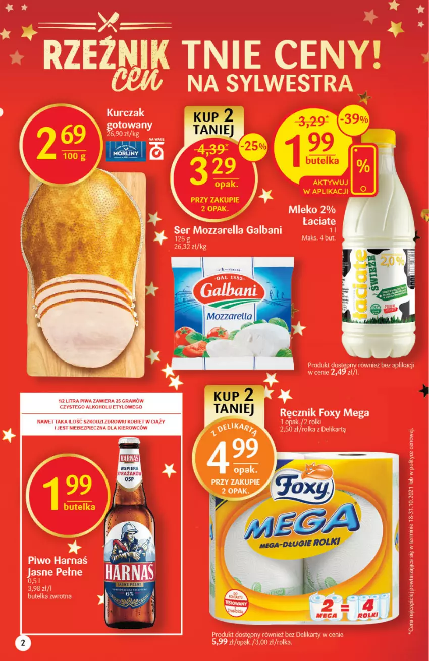 Gazetka promocyjna Delikatesy Centrum - Gazetka DC51 n. fresh - ważna 27.12.2021 do 03.01.2022 - strona 2 - produkty: Mozzarella, Rolki