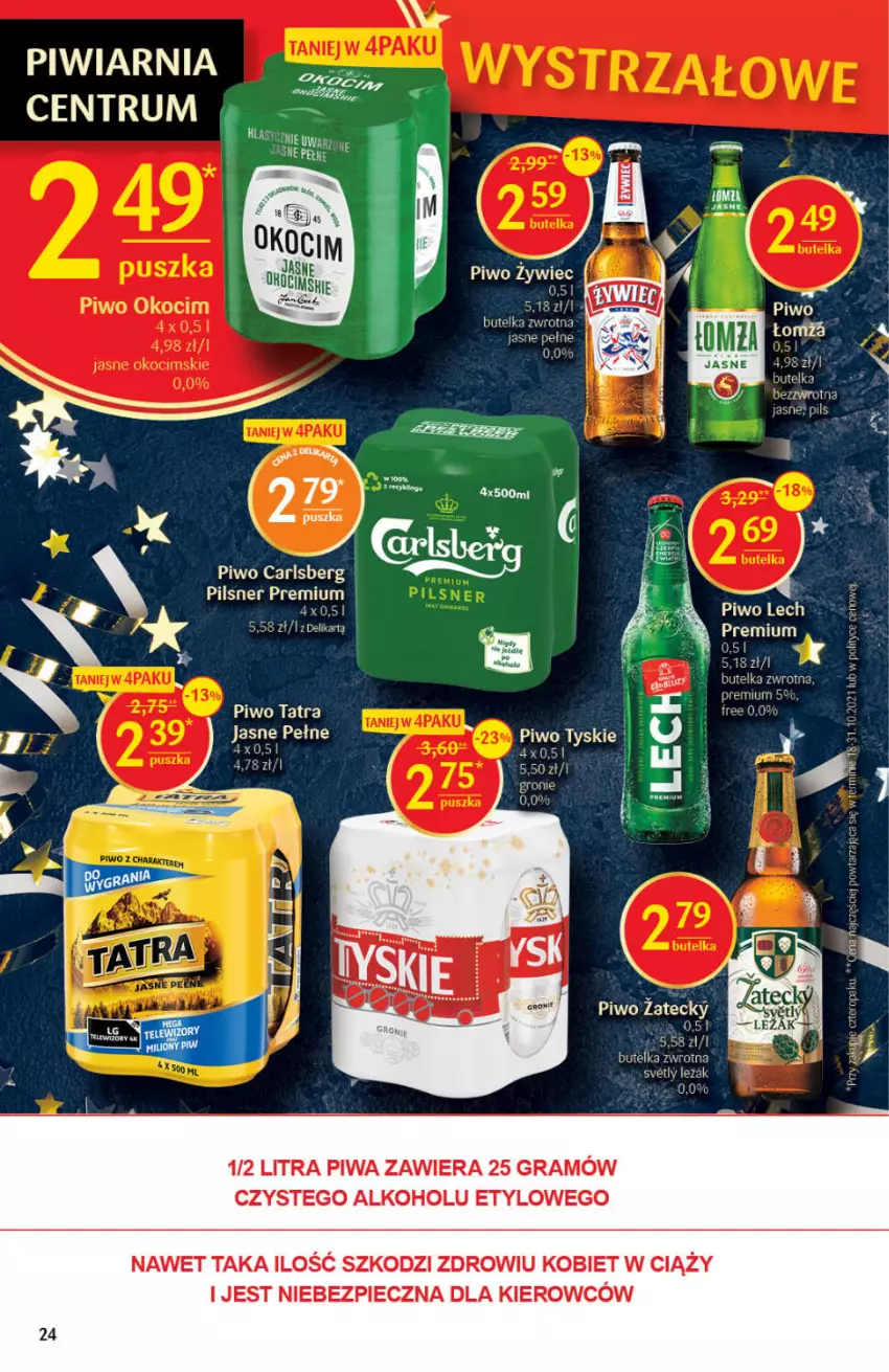 Gazetka promocyjna Delikatesy Centrum - Gazetka DC51 n. fresh - ważna 27.12.2021 do 03.01.2022 - strona 24 - produkty: Carlsberg, Gra, Piec, Piwa, Piwo, Rum, Tatra