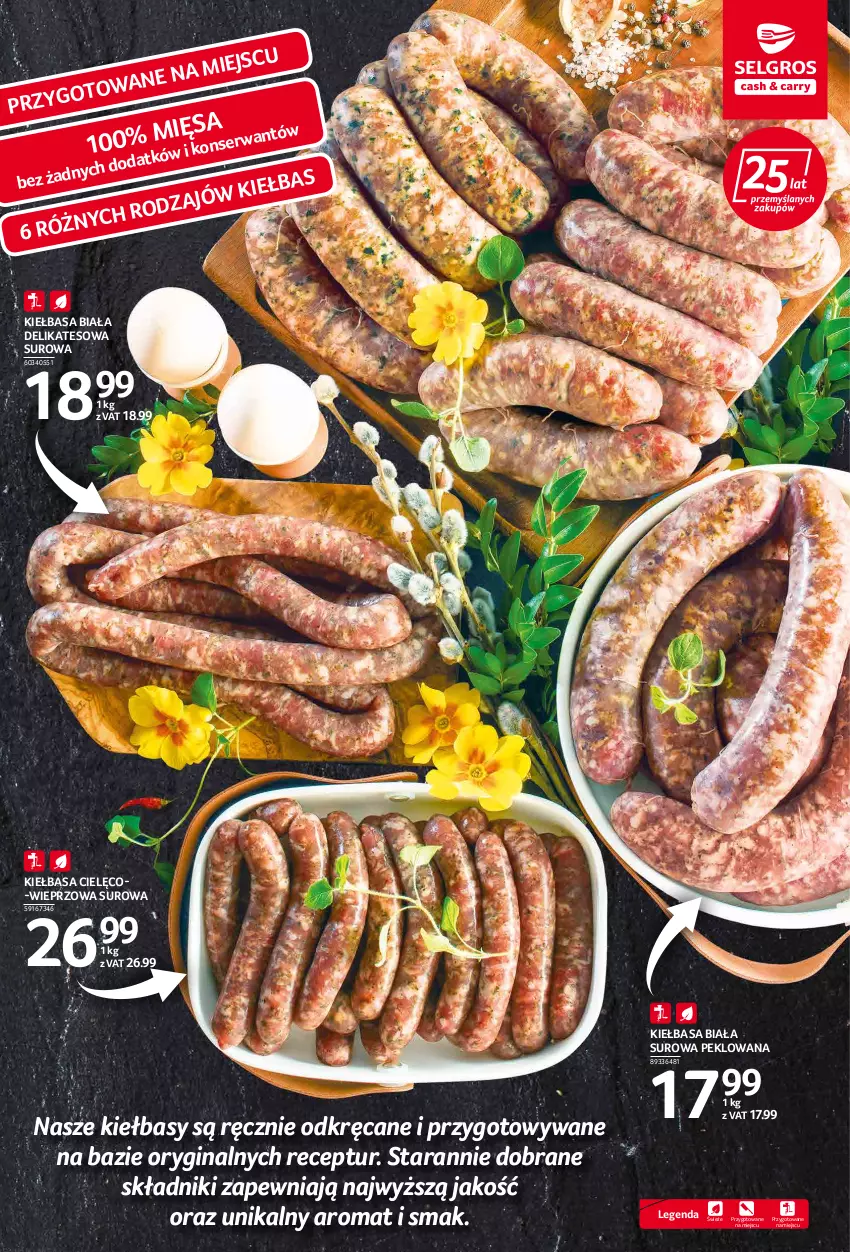 Gazetka promocyjna Selgros - Katalog eksperci od świeżości - ważna 07.04 do 16.04.2022 - strona 3 - produkty: Gin, Kiełbasa, Kiełbasa biała, Ser