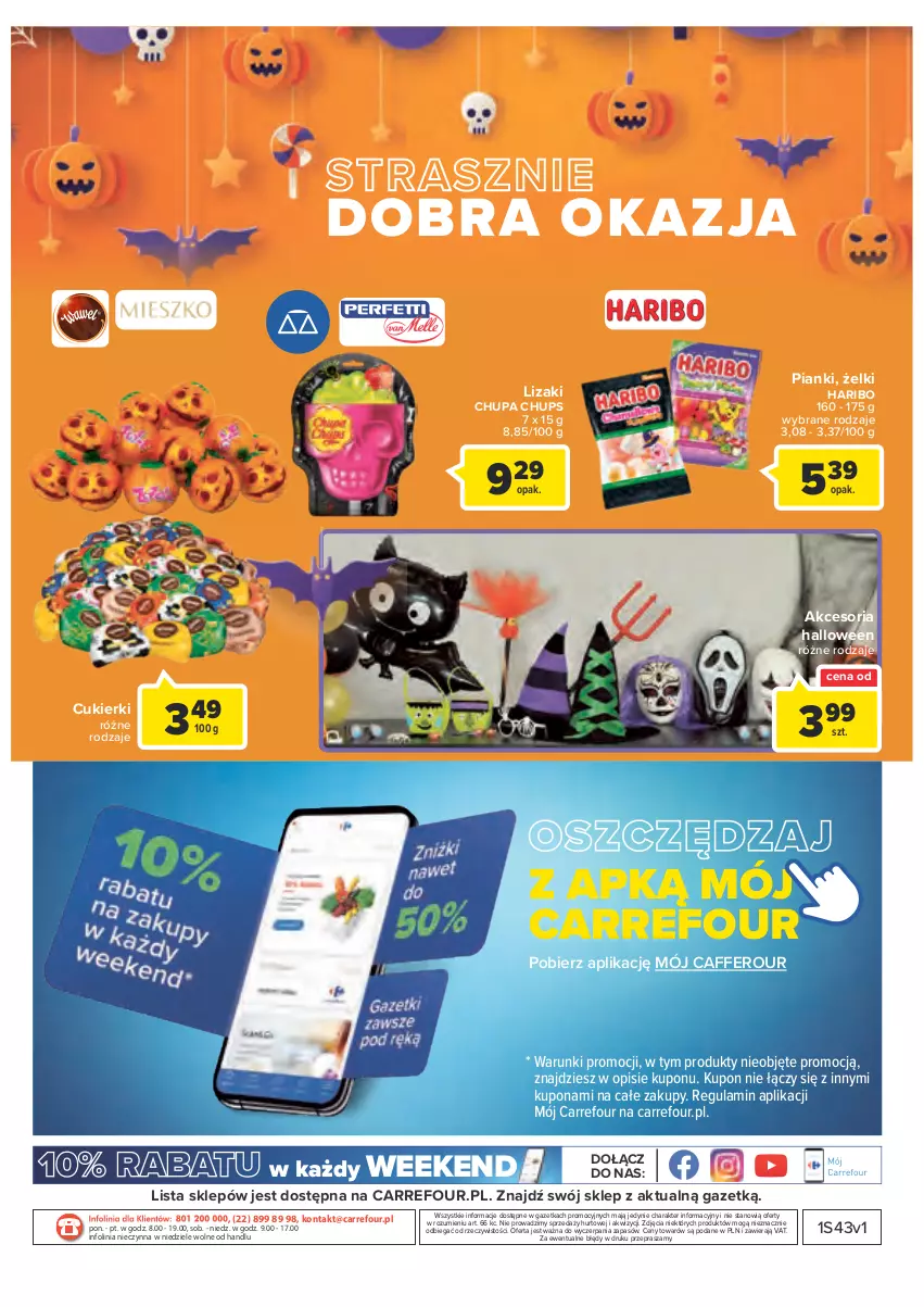 Gazetka promocyjna Carrefour - Gazetka Market - ważna 25.10 do 05.11.2022 - strona 19 - produkty: Chupa Chups, Cukier, Cukierki, Haribo, Lizaki, O nas