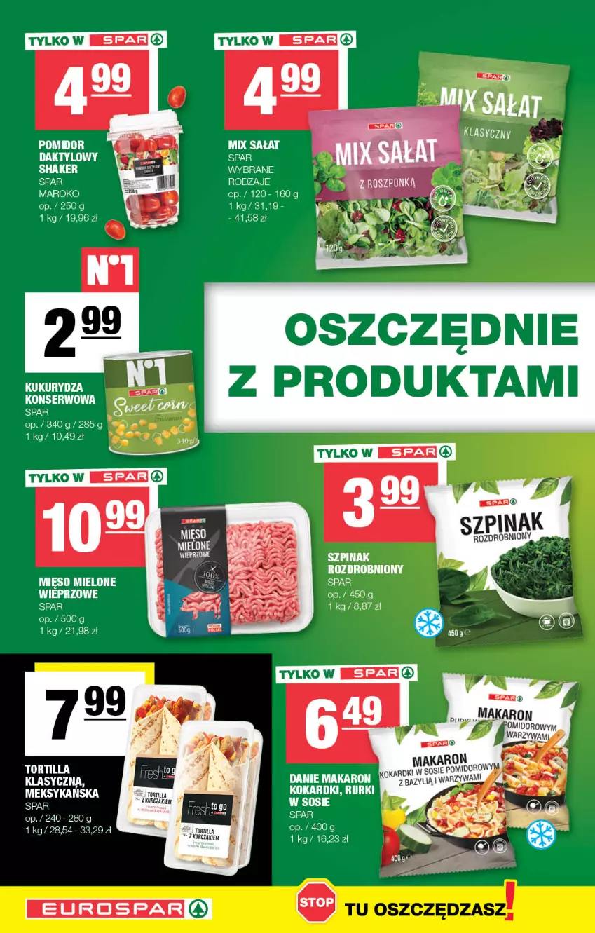 Gazetka promocyjna Spar - EuroSpar - ważna 14.05 do 24.05.2023 - strona 14 - produkty: Mięso, Mięso mielone, Rurki, Tortilla