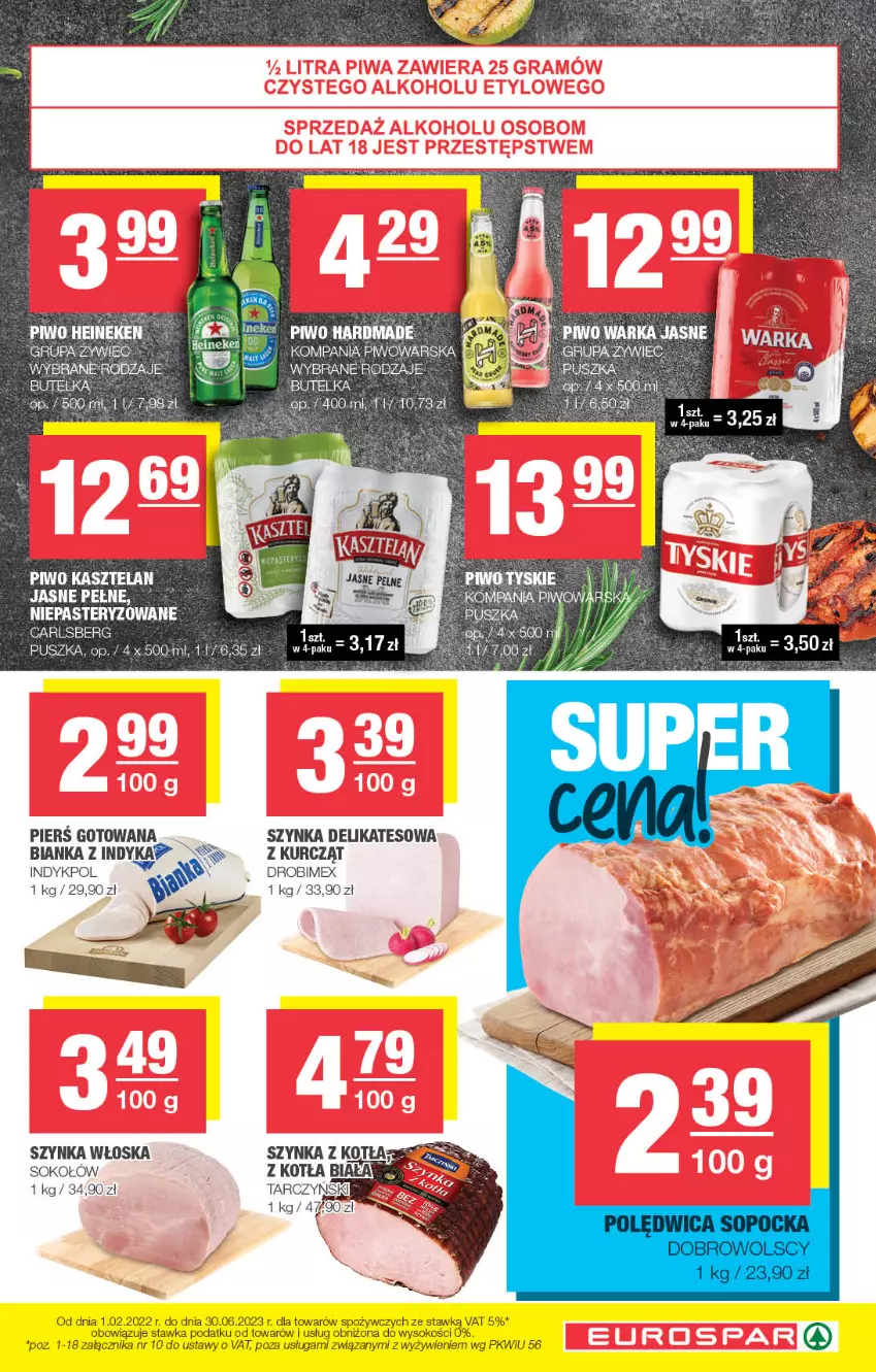 Gazetka promocyjna Spar - EuroSpar - ważna 14.05 do 24.05.2023 - strona 5 - produkty: Bianka, Drobimex, Sok, Sokołów, Szynka, Szynka delikatesowa, Tarczyński, Wełna