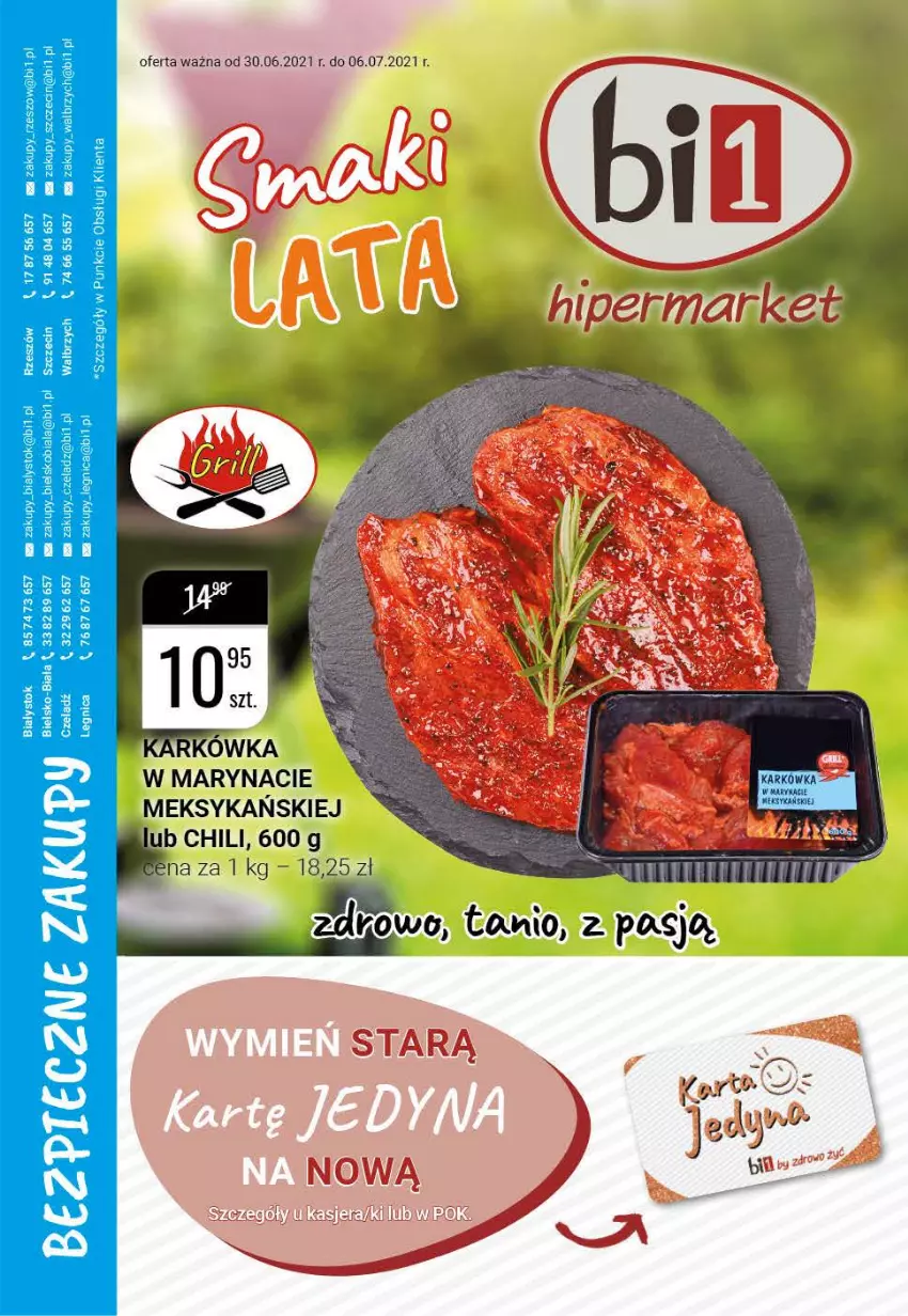 Gazetka promocyjna Bi1 - Smaki lata - ważna 30.06 do 06.07.2021 - strona 1 - produkty: PAESE