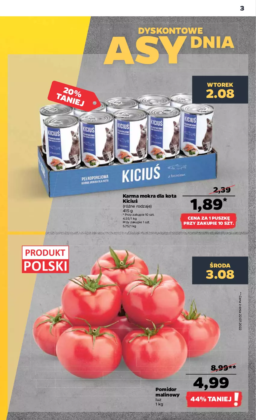 Gazetka promocyjna Netto - Artykuły spożywcze - ważna 01.08 do 06.08.2022 - strona 3 - produkty: Pomidor malinowy