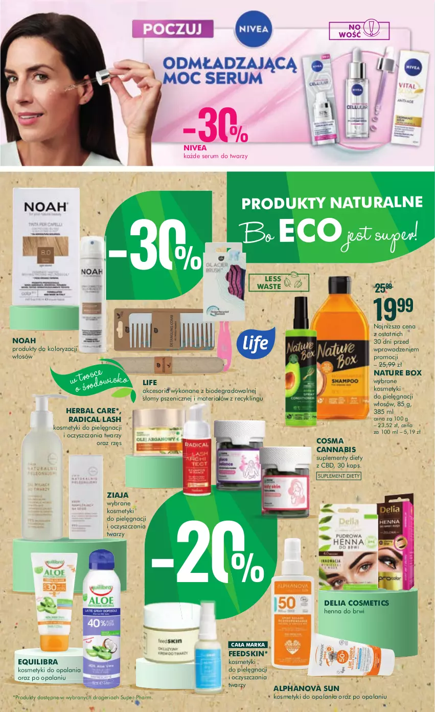 Gazetka promocyjna Super Pharm - Gazetka - ważna 15.06 do 28.06.2023 - strona 9 - produkty: Gra, Kosmetyki do pielęgnacji, Nature Box, Nivea, Rum, Ser, Serum, Serum do twarzy, Suplement diety, Ziaja