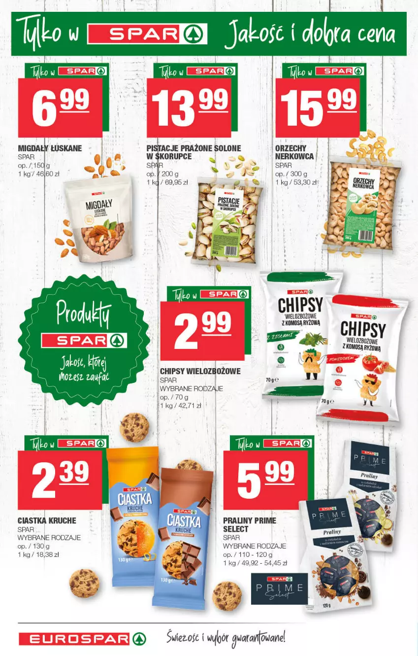 Gazetka promocyjna Spar - EuroSpar - ważna 16.01 do 26.01.2022 - strona 8 - produkty: Chipsy, Ciastka, LG, Pistacje, Praliny, Ryż