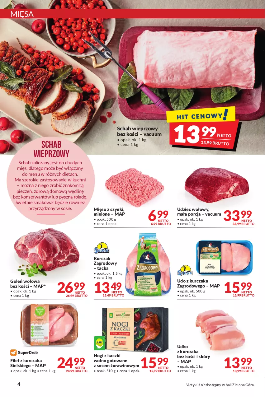 Gazetka promocyjna Makro - [Oferta promocyjna] Artykuły spożywcze i przemysłowe - ważna 08.02 do 21.02.2022 - strona 4 - produkty: Kurczak, Mięso, Piec, Por, Schab wieprzowy, Ser, Sos, Udo z kurczaka, Udziec wołowy, Wino