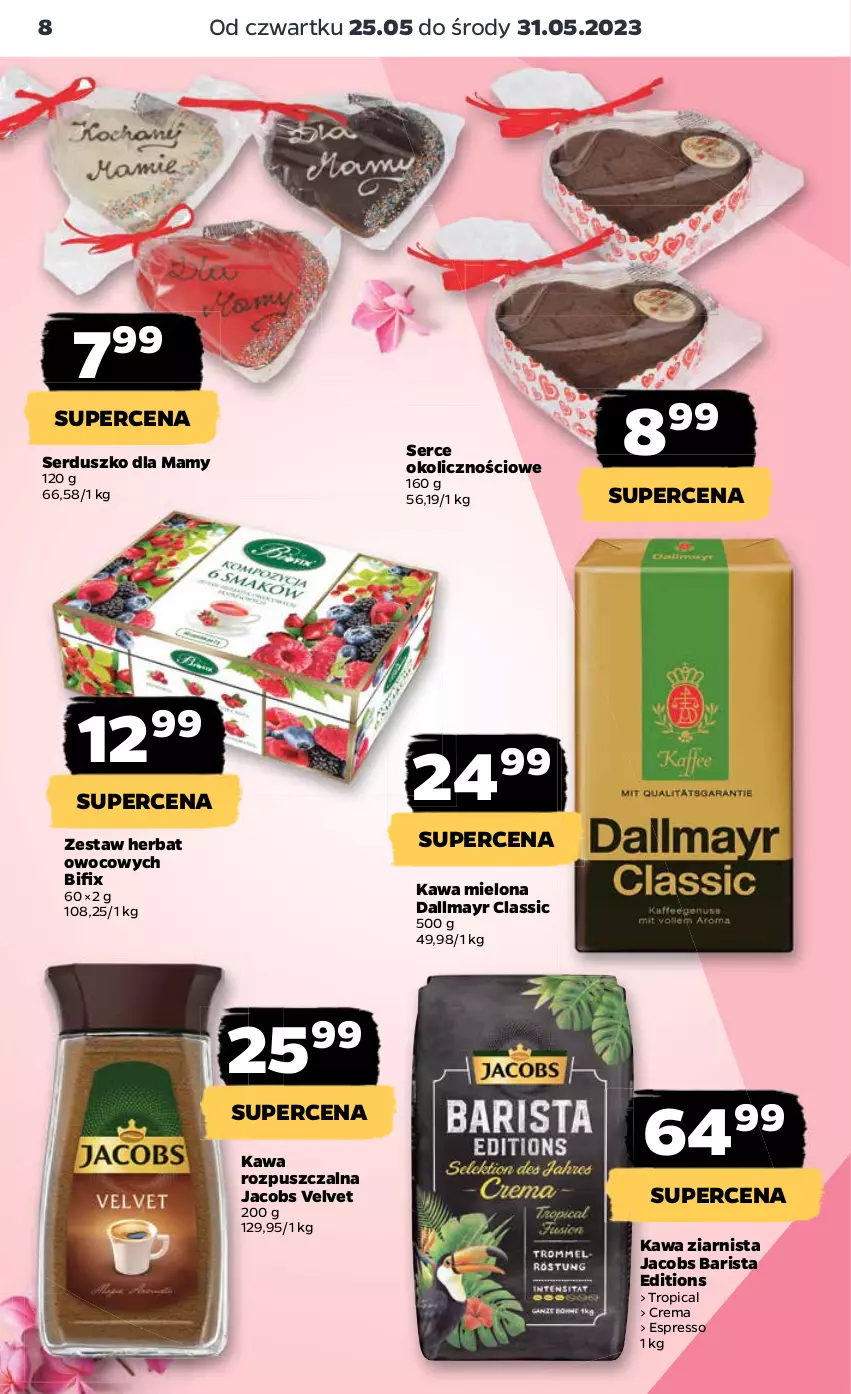 Gazetka promocyjna Netto - Artykuły spożywcze - ważna 25.05 do 31.05.2023 - strona 8 - produkty: Dallmayr, Jacobs, Jacobs Velvet, Kawa, Kawa mielona, Kawa rozpuszczalna, Kawa ziarnista, Ser, Tropical, Velvet