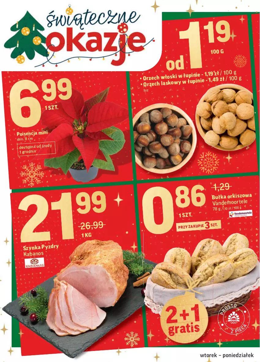 Gazetka promocyjna Intermarche - Gazetka promocyjna - ważna 30.11 do 06.12.2021 - strona 14 - produkty: Bułka, Kabanos