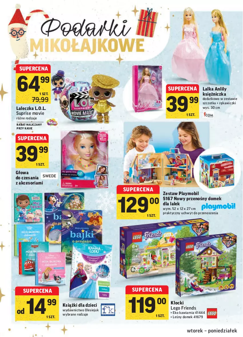 Gazetka promocyjna Intermarche - Gazetka promocyjna - ważna 30.11 do 06.12.2021 - strona 2 - produkty: Domek dla lalek, Dzieci, Klocki, L.O.L., Lalka, LEGO, LEGO Friends, Mobil, Playmobil, Szczotka