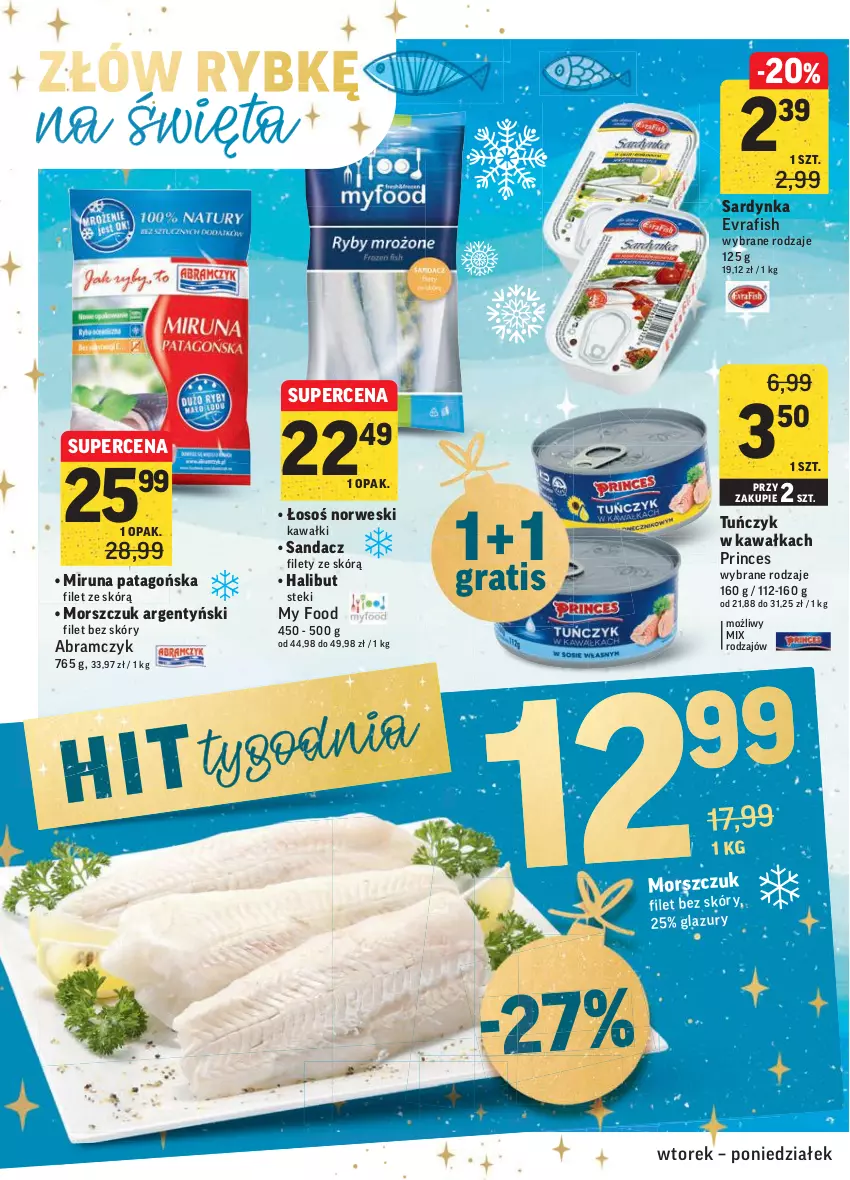 Gazetka promocyjna Intermarche - Gazetka promocyjna - ważna 30.11 do 06.12.2021 - strona 32 - produkty: Gra, Halibut, Kawa, Lazur, Miruna, Sandacz, Sandacz filet, Stek, Tago, Tuńczyk