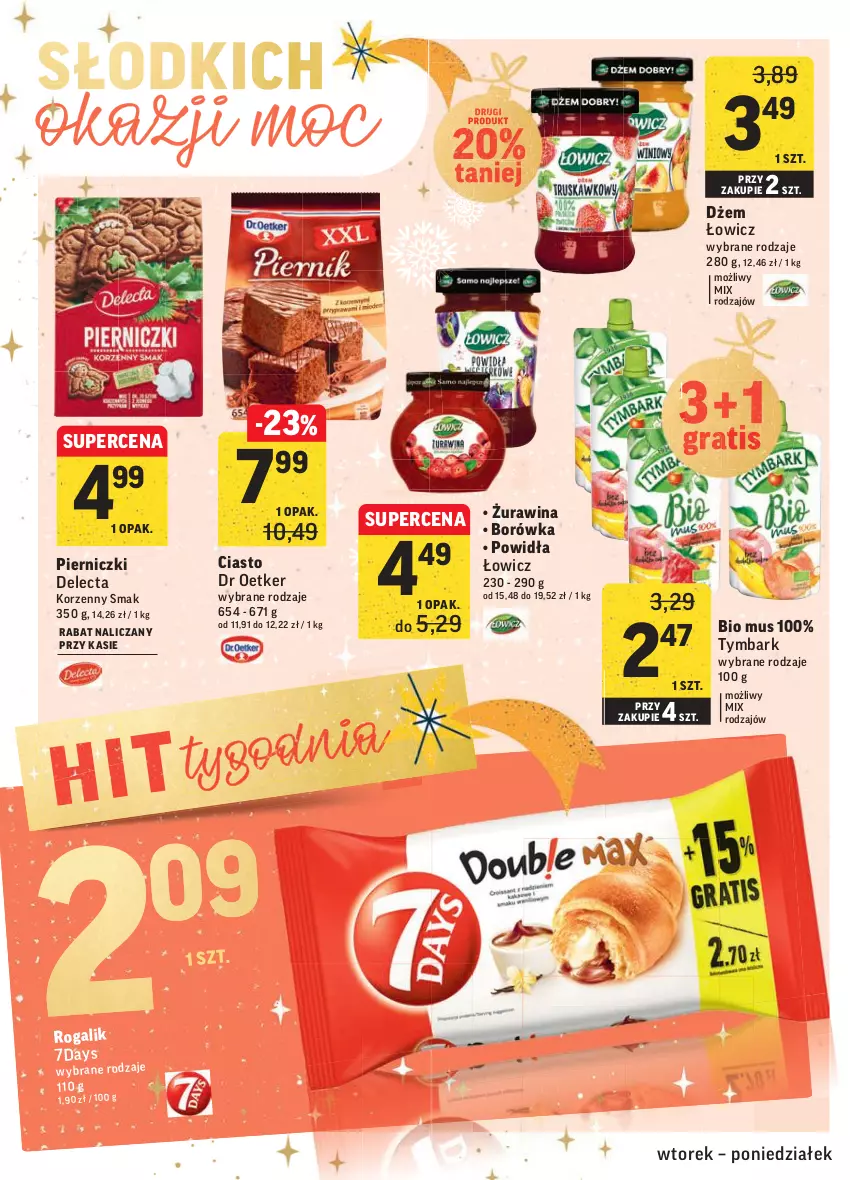 Gazetka promocyjna Intermarche - Gazetka promocyjna - ważna 30.11 do 06.12.2021 - strona 38 - produkty: Borówka, Delecta, Dżem, Gra, Mus, Rogal, Tymbark