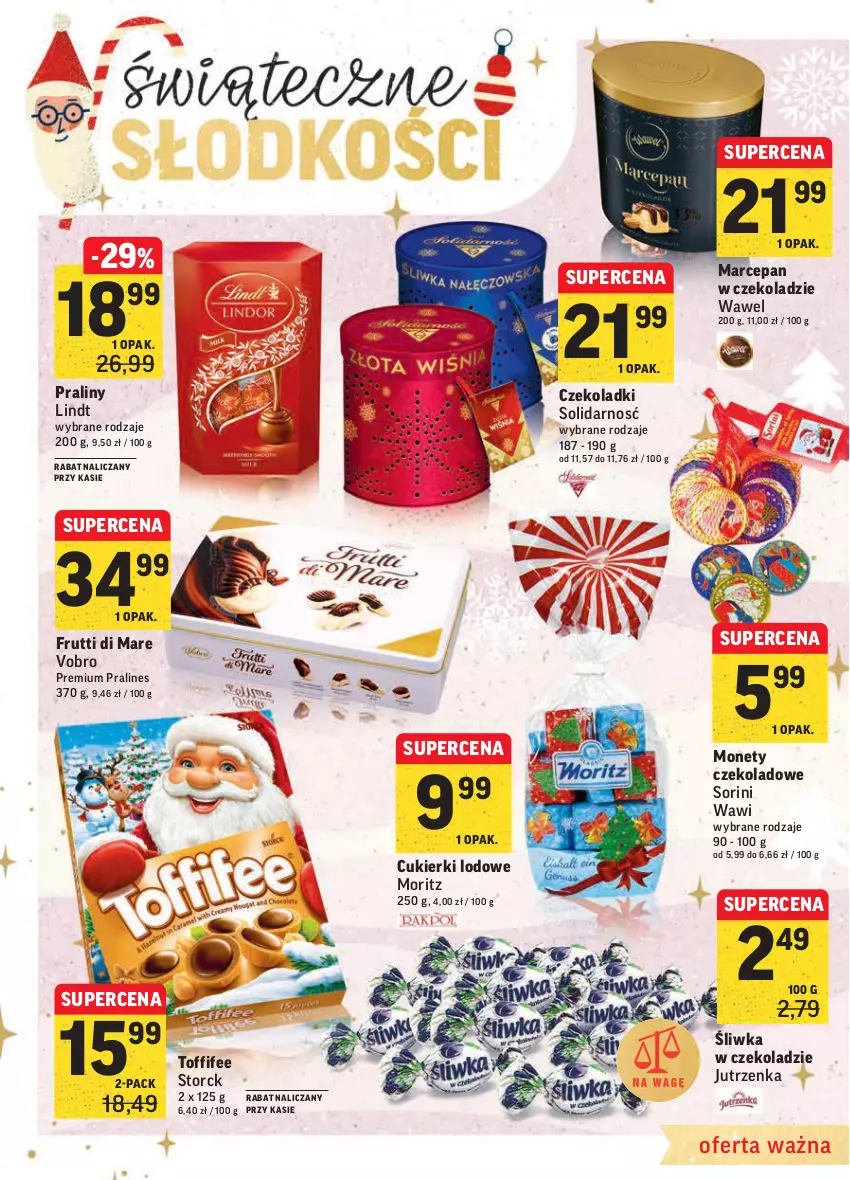 Gazetka promocyjna Intermarche - Gazetka promocyjna - ważna 30.11 do 06.12.2021 - strona 8 - produkty: Cukier, Cukierki, Jutrzenka, Lindt, Praliny, Toffifee, Wawel