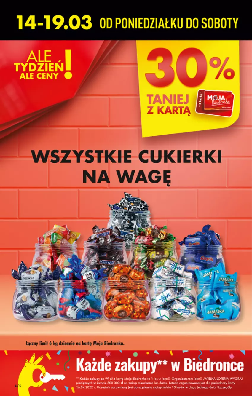 Gazetka promocyjna Biedronka - W tym tygodniu - ważna 14.03 do 19.03.2022 - strona 4 - produkty: Cukier, Cukierki, Dron