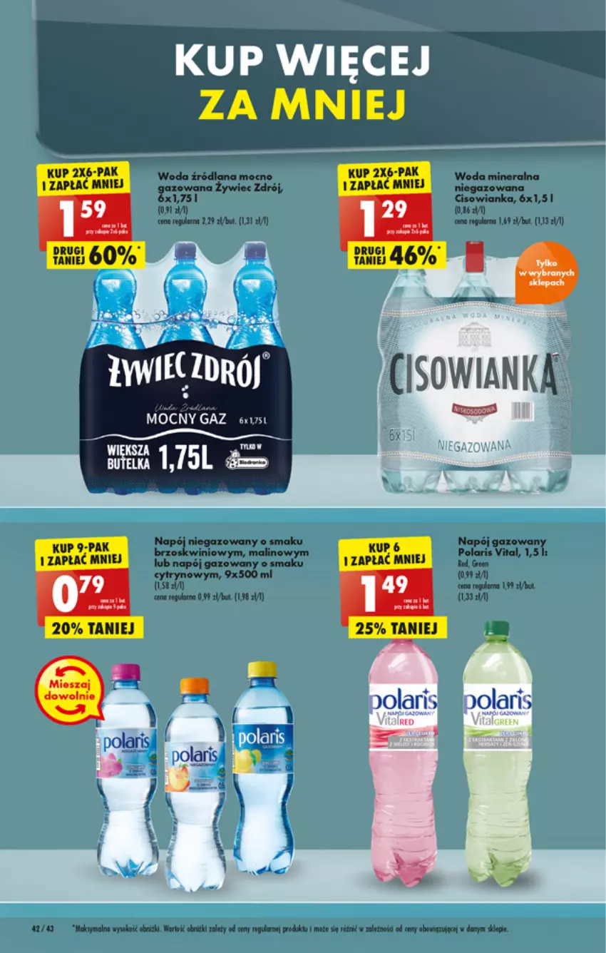 Gazetka promocyjna Biedronka - W tym tygodniu - ważna 14.03 do 19.03.2022 - strona 42 - produkty: Cisowianka, Napój, Napój gazowany, Woda, Woda mineralna