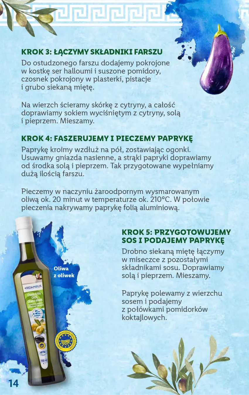 Gazetka promocyjna Lidl - KATALOG GRECJA - ważna 22.05 do 27.05.2023 - strona 14 - produkty: Cytryny, Czosnek, Fa, Piec, Pieprz, Pistacje, Plasterki, Pomidory, Por, Ser, Sok, Sos, Suszone pomidory