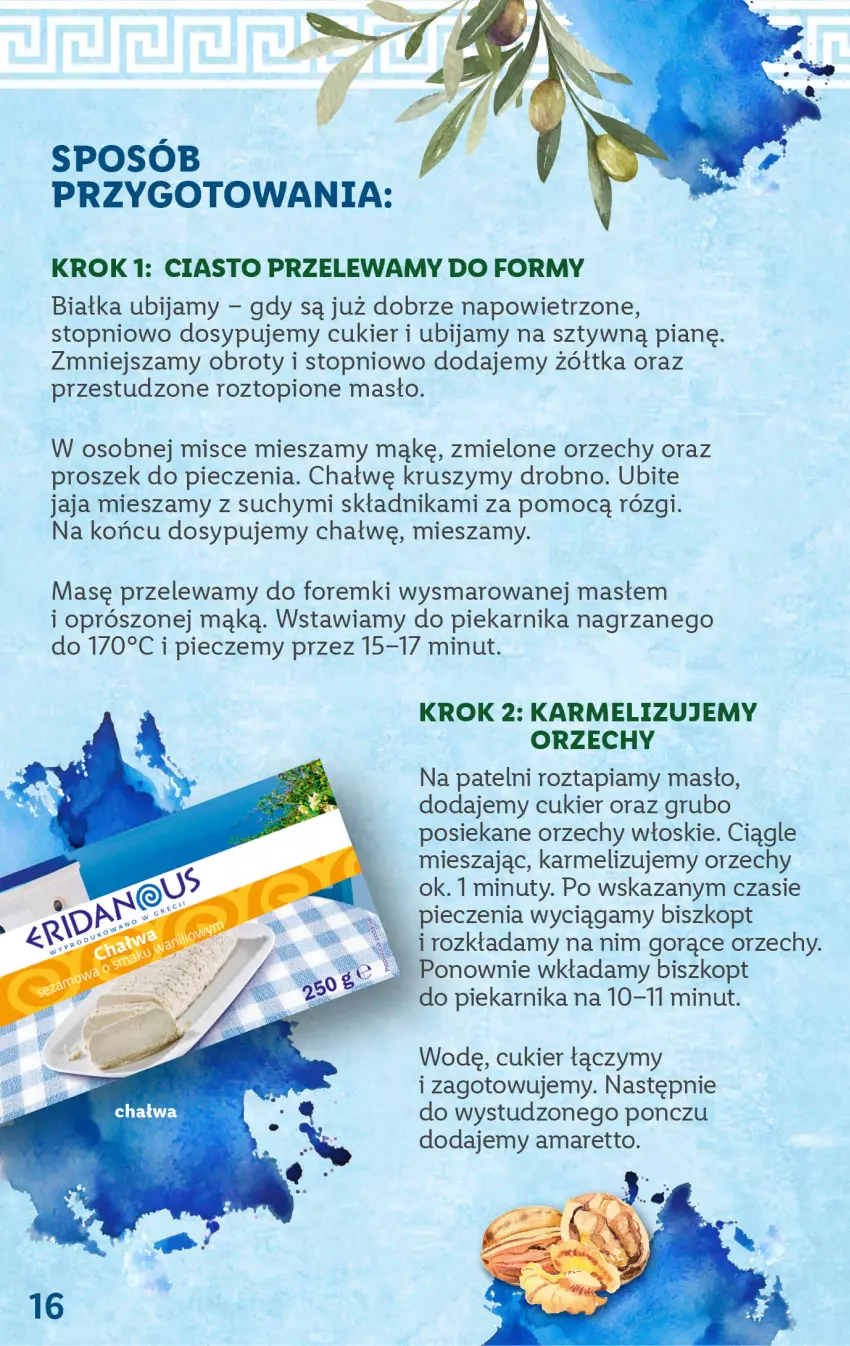 Gazetka promocyjna Lidl - KATALOG GRECJA - ważna 22.05 do 27.05.2023 - strona 16 - produkty: Cukier, Foremki, Jaja, Masło, Nuty, Orzechy włoskie, Piec, Piekarnik, Proszek do pieczenia, Top