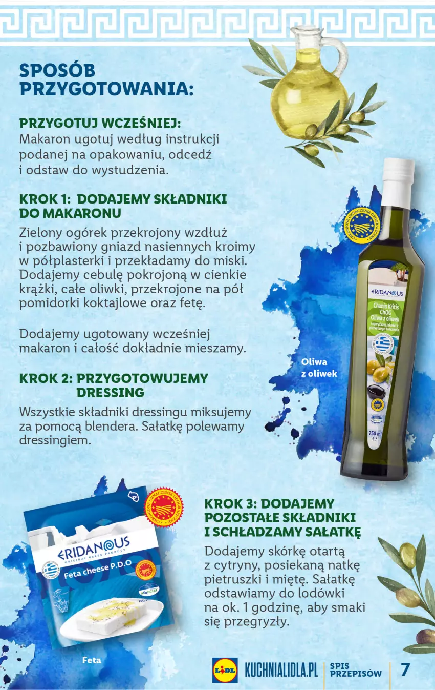 Gazetka promocyjna Lidl - KATALOG GRECJA - ważna 22.05 do 27.05.2023 - strona 7 - produkty: Blender, Cytryny, Dres, Gry, Makaron, Ogórek, Oliwki, Plasterki, Pomidorki, Sałat