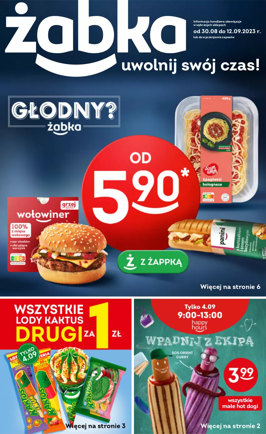 Gazetka promocyjna Żabka - ważna 30.08 do 12.09.2023 - strona 1 - produkty: Hot dog