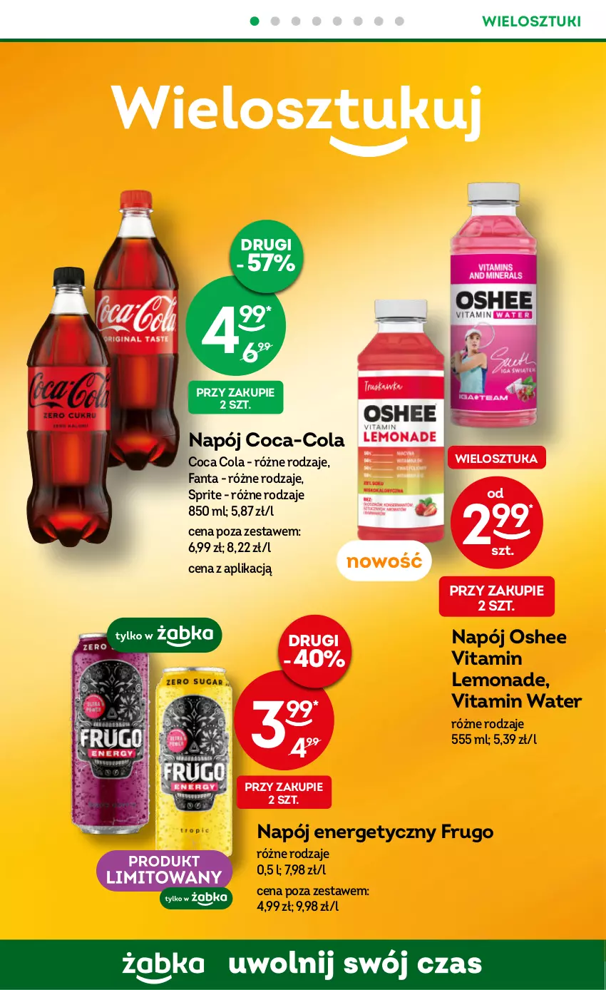 Gazetka promocyjna Żabka - ważna 30.08 do 12.09.2023 - strona 12 - produkty: Burger, Coca-Cola, Fa, Fanta, Herbata, Kawa, Napój, Napój energetyczny, Oshee, Sprite