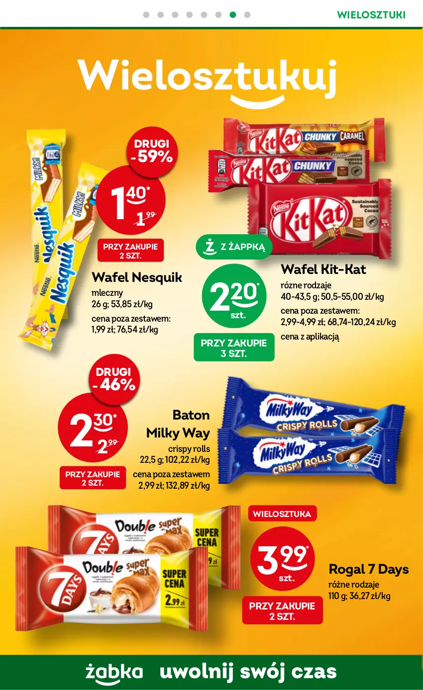 Gazetka promocyjna Żabka - ważna 30.08 do 12.09.2023 - strona 18 - produkty: 7 Days, Baton, Burger, Herbata, Kawa, Milky Way, Nesquik, Rogal