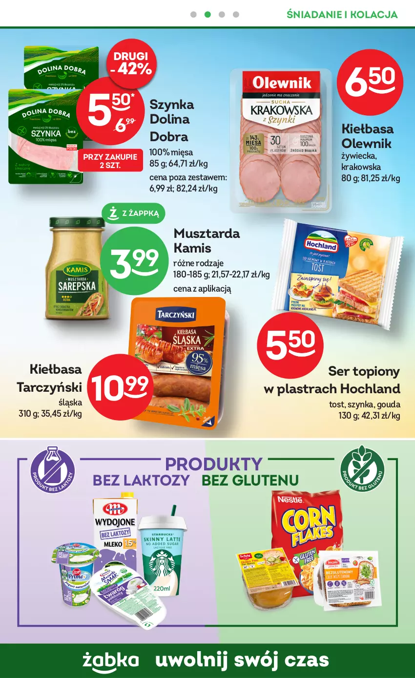 Gazetka promocyjna Żabka - ważna 30.08 do 12.09.2023 - strona 33 - produkty: Gouda, Hochland, Kamis, Kiełbasa, Mus, Musztarda, Olewnik, Ser, Ser topiony, Szynka, Tarczyński, Top