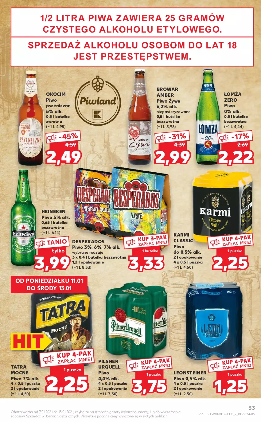 Gazetka promocyjna Kaufland - OFERTA TYGODNIA - ważna 07.01 do 13.01.2021 - strona 33