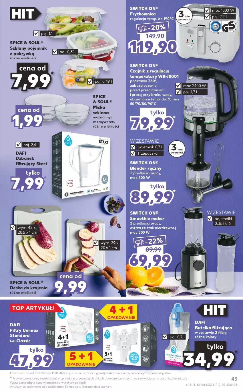 Gazetka promocyjna Kaufland - OFERTA TYGODNIA - ważna 07.01 do 13.01.2021 - strona 43