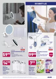 Gazetka promocyjna Aldi - Hity od Środy i Soboty - Gazetka - ważna od 06.02 do 06.02.2021 - strona 11 - produkty: Lusterko kosmetyczne, Organizer, Pojemnik, Odświeżacz powietrza, Płatki kosmetyczne, Olej, Pojemnik kosmetyczny, Parownica