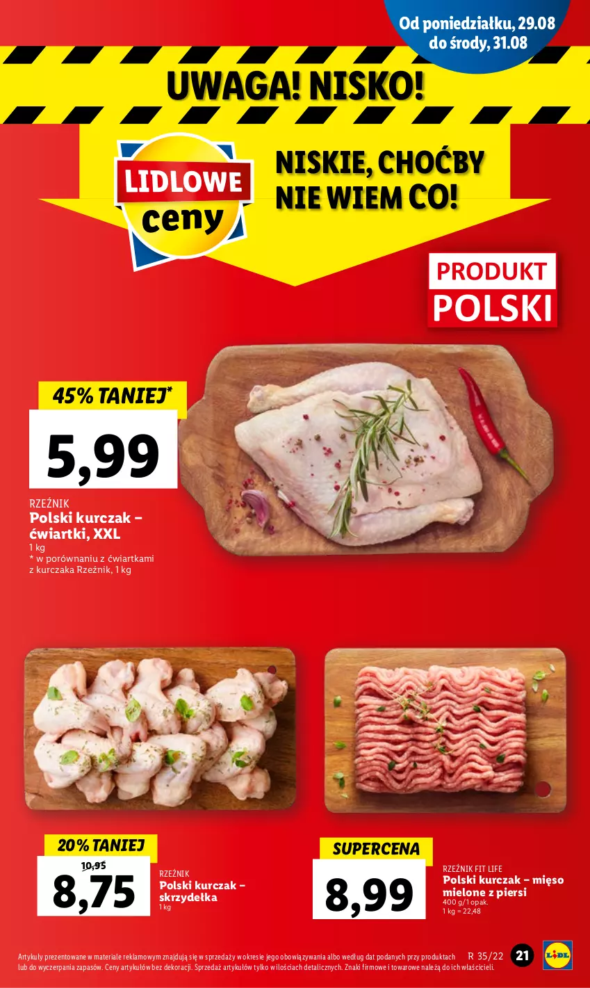 Gazetka promocyjna Lidl - GAZETKA - ważna 29.08 do 31.08.2022 - strona 25 - produkty: Kurczak, Mięso, Mięso mielone, Por, Waga