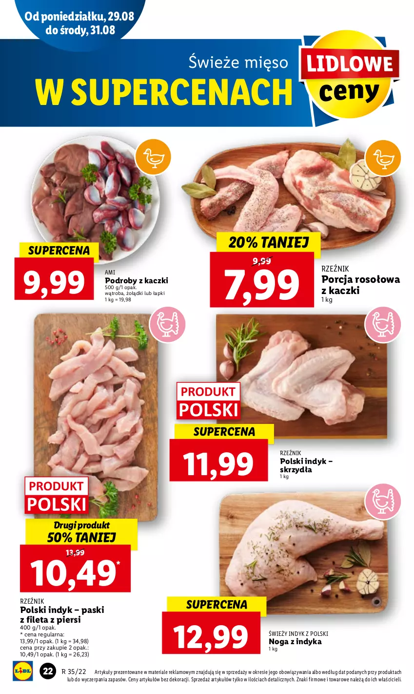 Gazetka promocyjna Lidl - GAZETKA - ważna 29.08 do 31.08.2022 - strona 26 - produkty: Mięso, Podroby z kaczki, Por