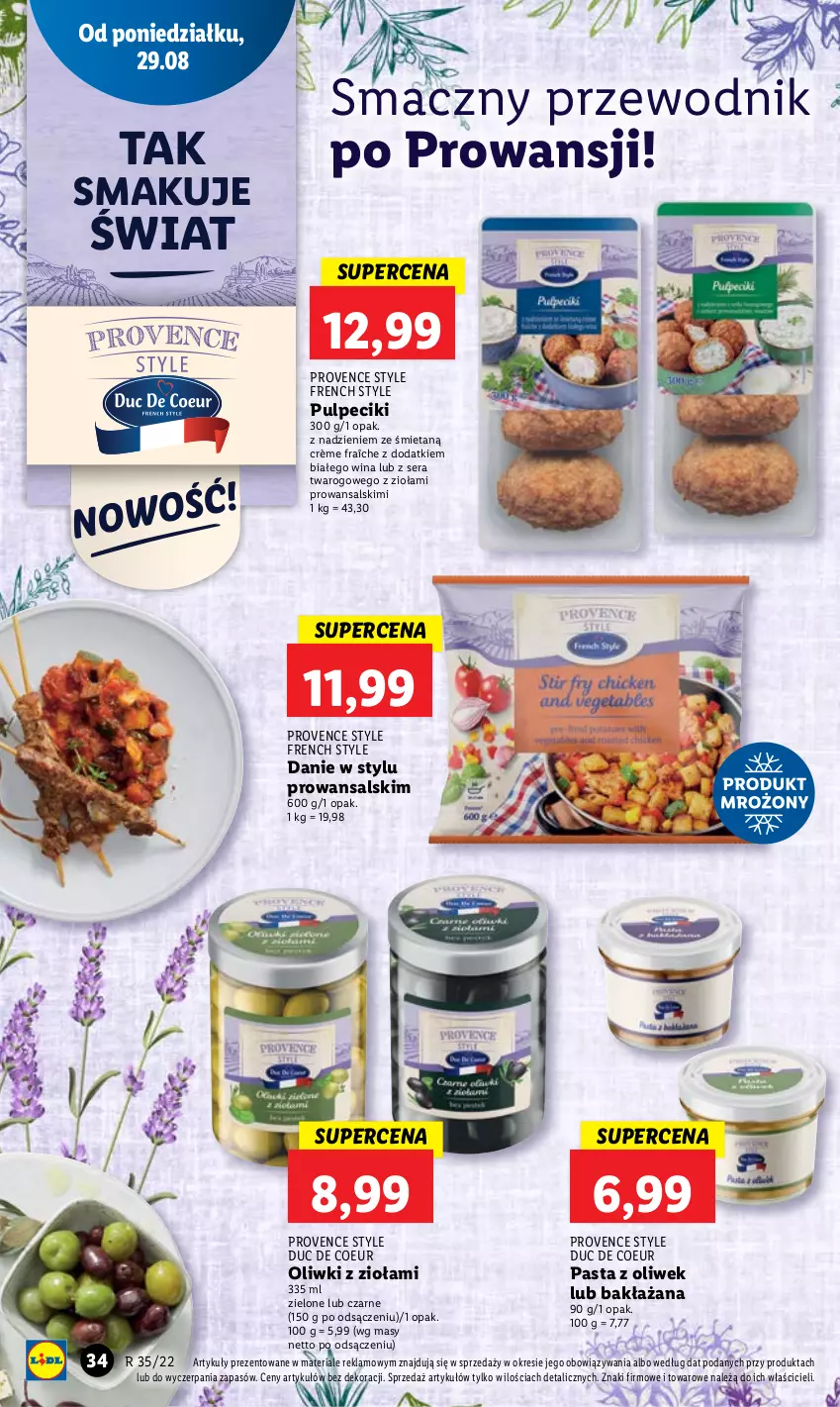 Gazetka promocyjna Lidl - GAZETKA - ważna 29.08 do 31.08.2022 - strona 38 - produkty: Oliwki, Przewodnik, Ser