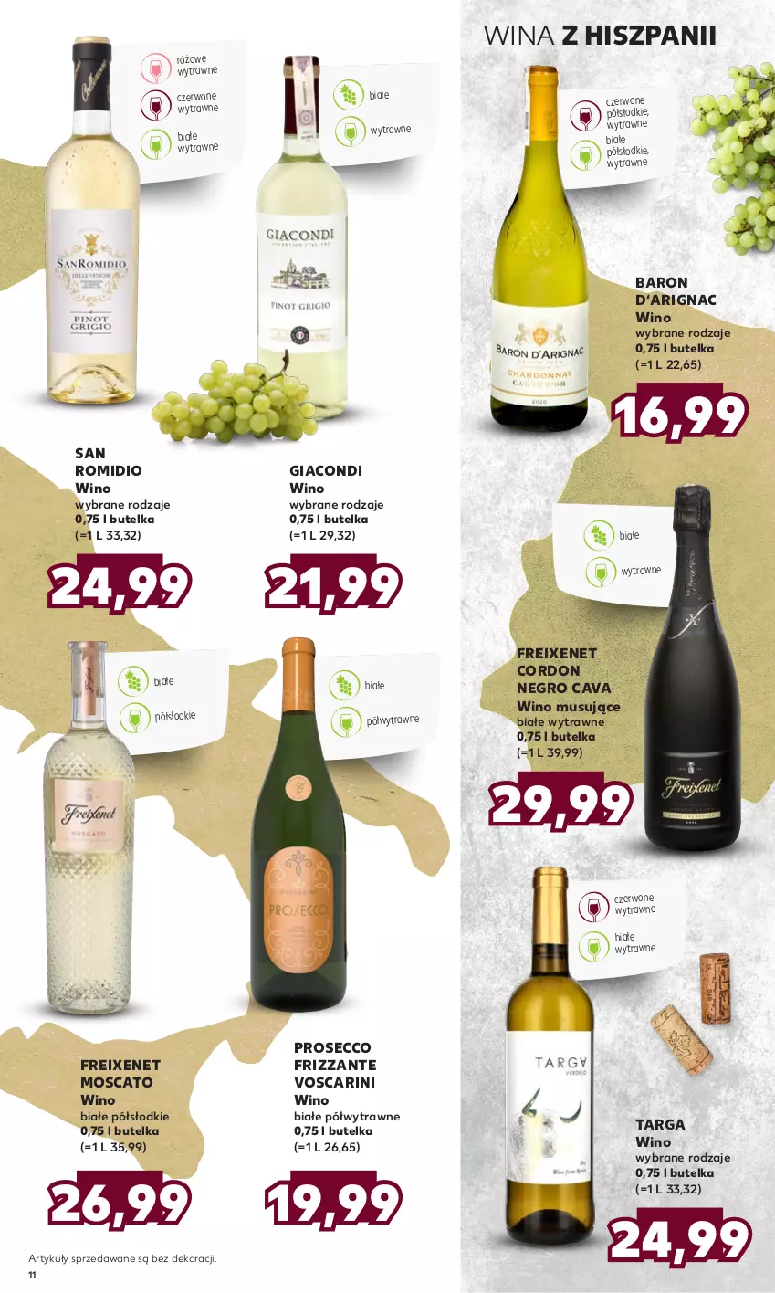 Gazetka promocyjna Kaufland - Barek Kauflandu - ważna 21.09 do 04.10.2023 - strona 11 - produkty: Mus, Prosecco, Wino, Wino białe, Wino musujące