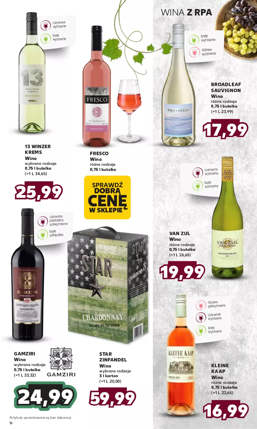 Gazetka promocyjna Kaufland - Barek Kauflandu - ważna 21.09 do 04.10.2023 - strona 15 - produkty: Fa, Fresco, Wino