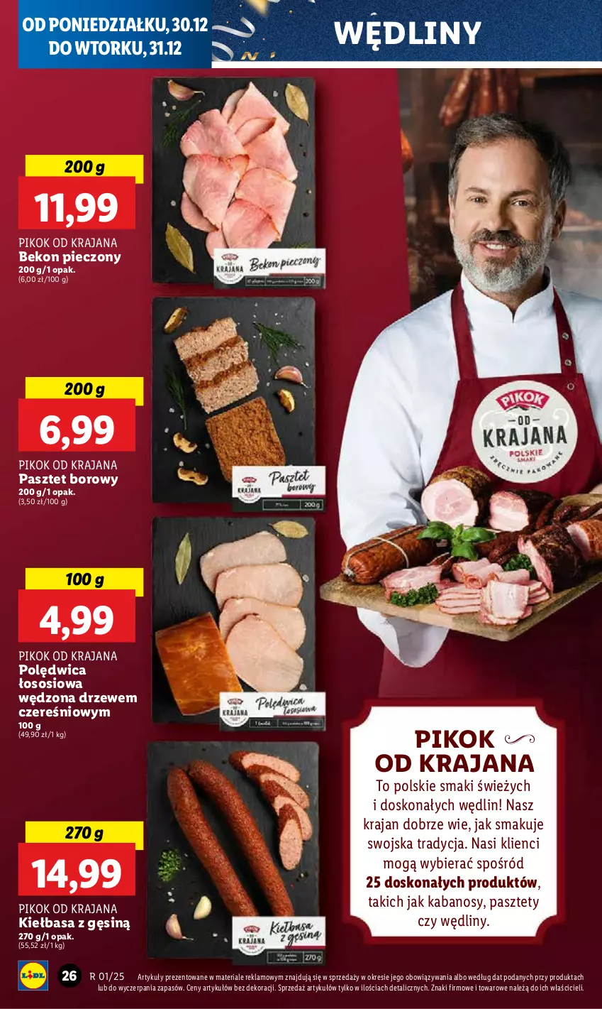 Gazetka promocyjna Lidl - GAZETKA - ważna 30.12 do 31.12.2024 - strona 30 - produkty: Beko, Kabanos, Kiełbasa, Pasztet, Piec, PIKOK, Polędwica, Sos