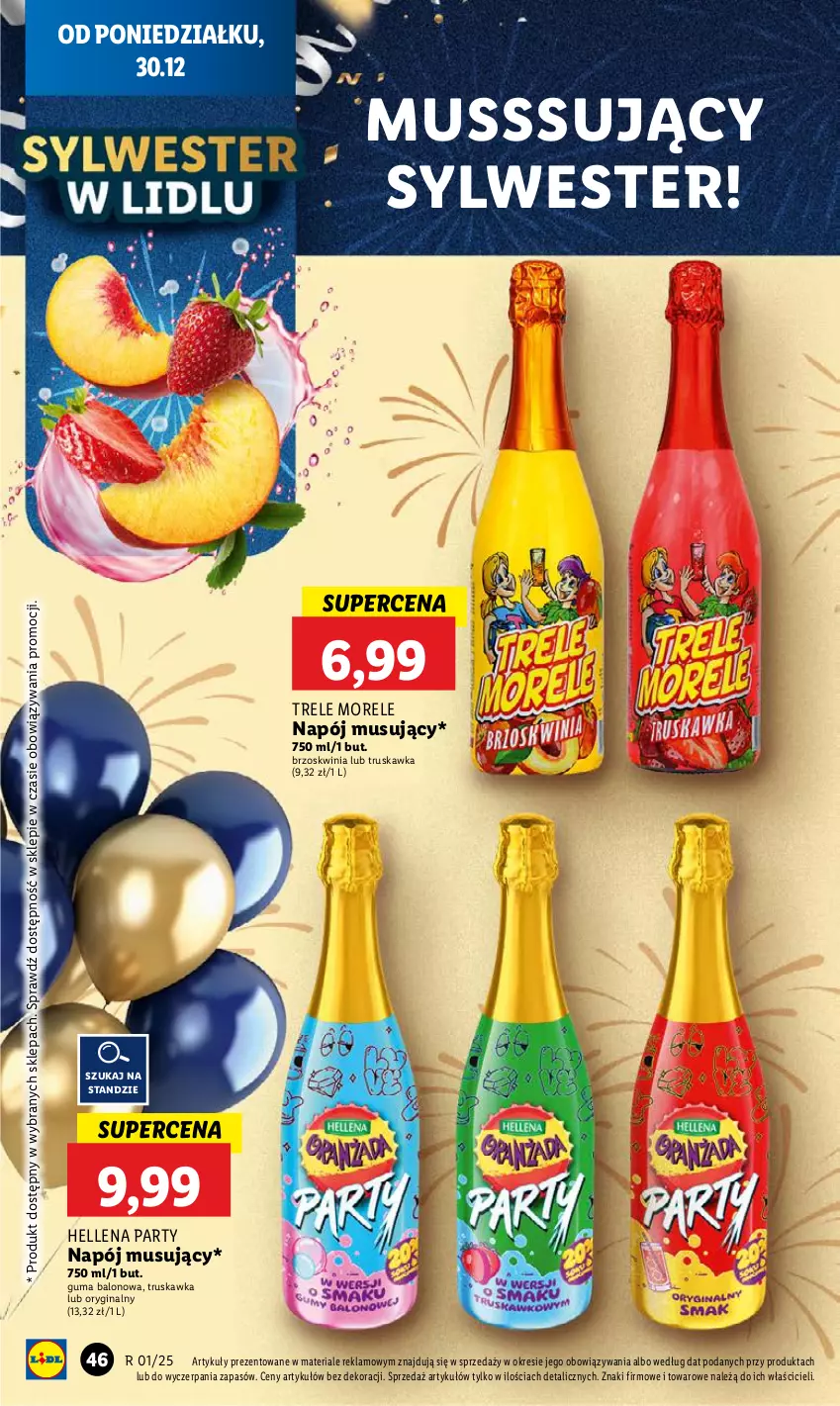 Gazetka promocyjna Lidl - GAZETKA - ważna 30.12 do 31.12.2024 - strona 50 - produkty: Gin, Hellena, Mus, Napój, Napój musujący