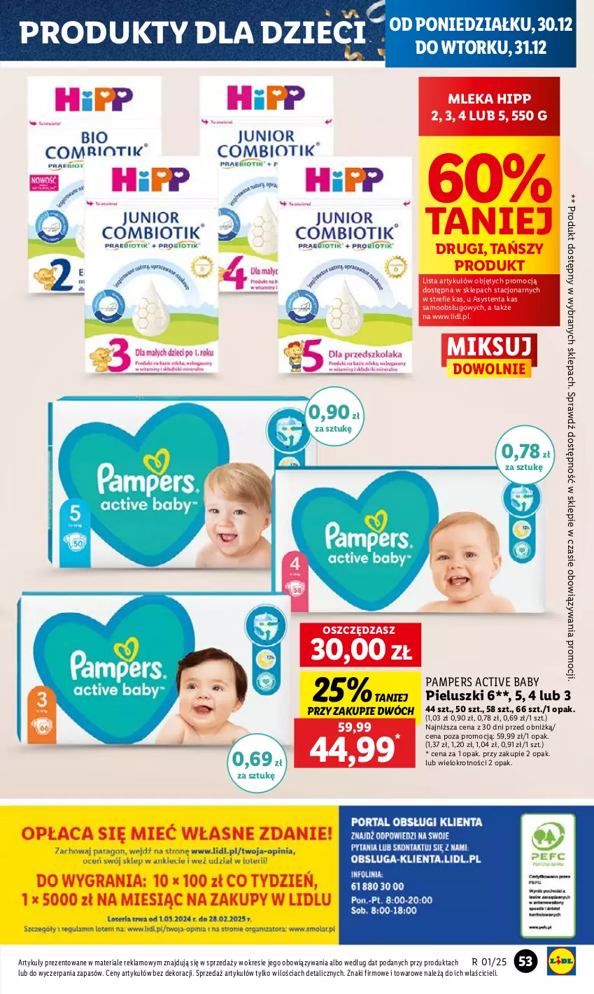 Gazetka promocyjna Lidl - GAZETKA - ważna 30.12 do 31.12.2024 - strona 59 - produkty: Dzieci, HiPP, Pampers