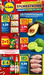 Gazetka promocyjna Lidl - GAZETKA - Gazetka - ważna od 31.12 do 31.12.2024 - strona 1 - produkty: Piwa, Kurczak, Chipsy, Chrupki, Pilos, Masło