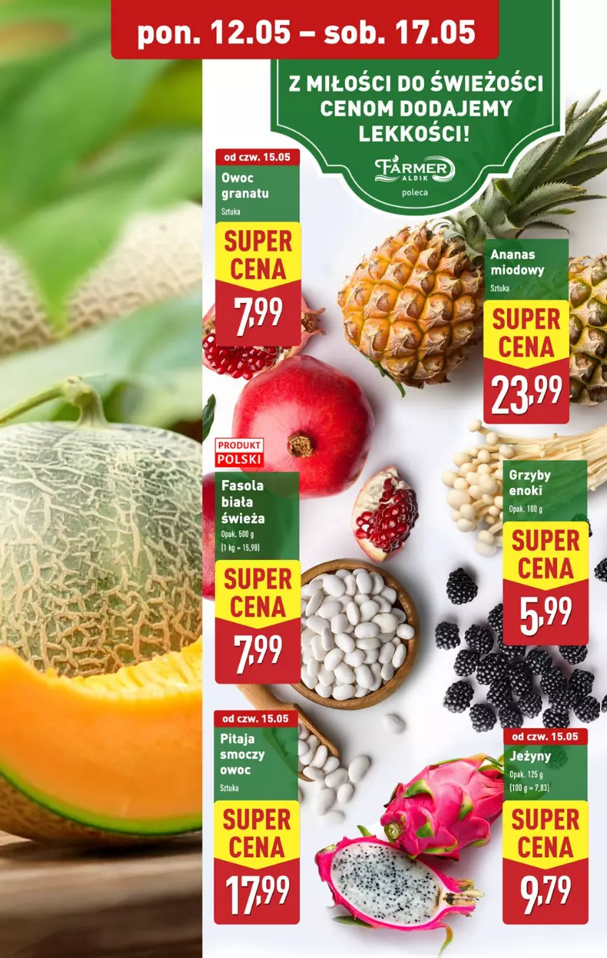 Gazetka promocyjna Aldi - Pełna oferta - ważna 12.05 do 17.05.2025 - strona 5 - produkty: Fa, Fasola, Gra, Granat, Jeżyny