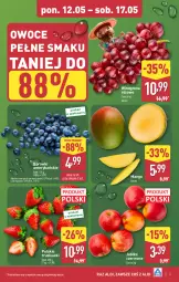 Gazetka promocyjna Aldi - Pełna oferta - Gazetka - ważna od 17.05 do 17.05.2025 - strona 3 - produkty: Truskawki, Winogrona, Owoce, Wino, Mango, Jabłka