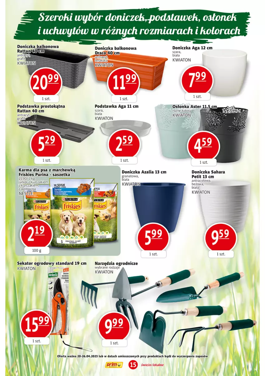 Gazetka promocyjna Prim Market - ważna 20.04 do 26.04.2023 - strona 15 - produkty: Gra, Granat, Kurczak, Osłonka, Pur, Purina, Sekator, Sos