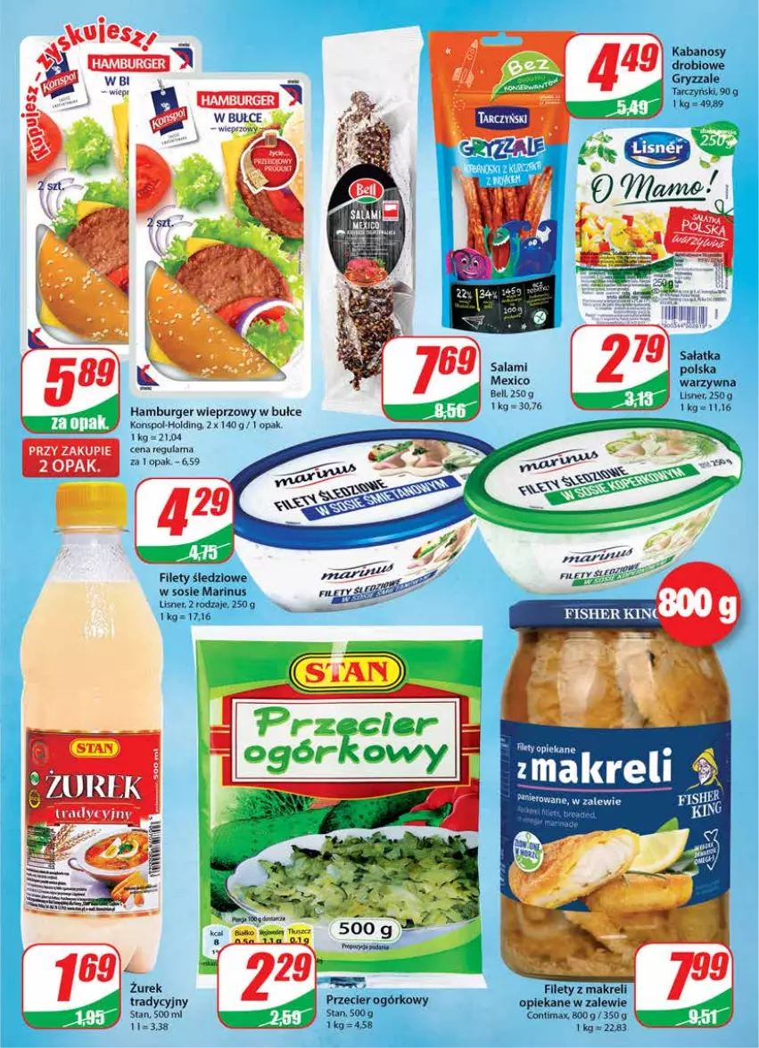 Gazetka promocyjna Dino - Gazetka - ważna 27.07 do 02.08.2022 - strona 15 - produkty: Bell, Burger, Hamburger, Lisner, Sos