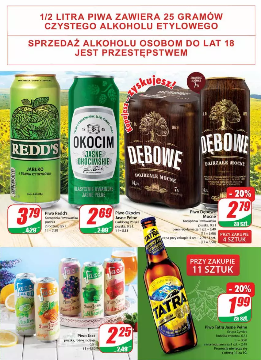 Gazetka promocyjna Dino - Gazetka - ważna 27.07 do 02.08.2022 - strona 17 - produkty: Carlsberg, Gra, Koc, Okocim, Piwa, Piwo, Redd's