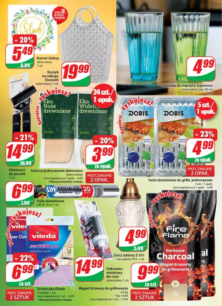 Gazetka promocyjna Dino - Gazetka - ważna 27.07 do 02.08.2022 - strona 20 - produkty: Dekorator, Grill, Kosz, Szklanka, Węgiel drzewny, Znicz