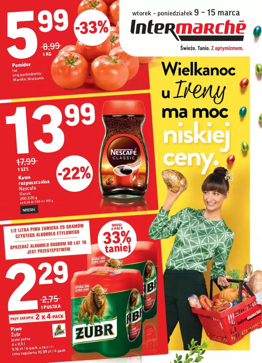 Gazetka promocyjna Intermarche - ważna 09.03 do 15.03.2021 - strona 1 - produkty: Kawa, Kawa rozpuszczalna, Piwo